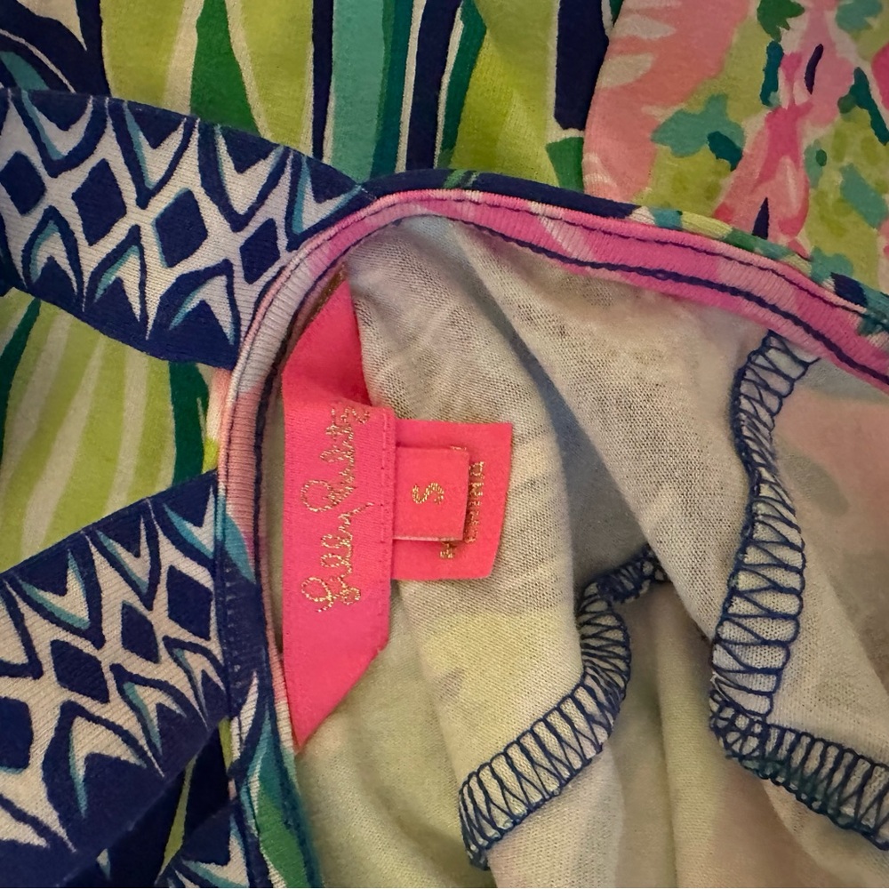 Lilly Pulitzer Blue and Pink Floral Mini Dress - Picture 6 of 6